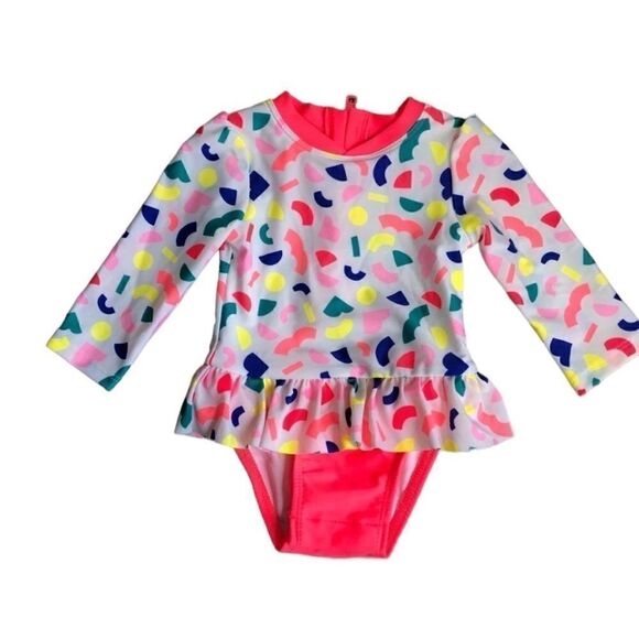 Cat & Jack Other - 2/$20 Cat & Jack Retro Pattern Long Sleeve 1 piece